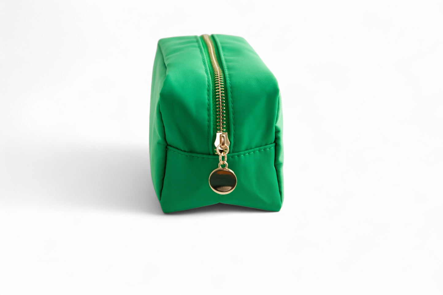 Emma Round Zippered Nylon Cosmetic Bag