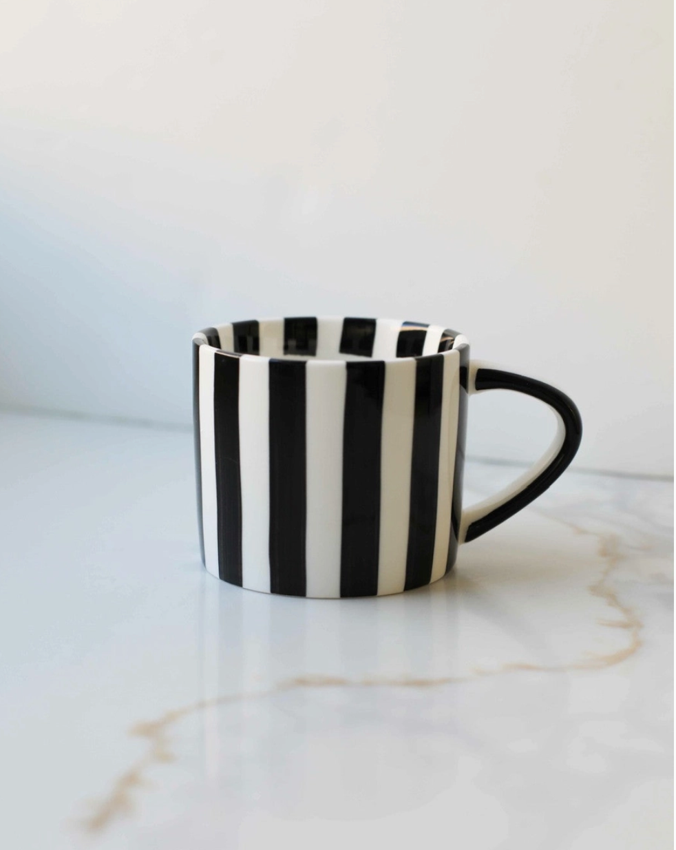 Striped Mug - Black & White