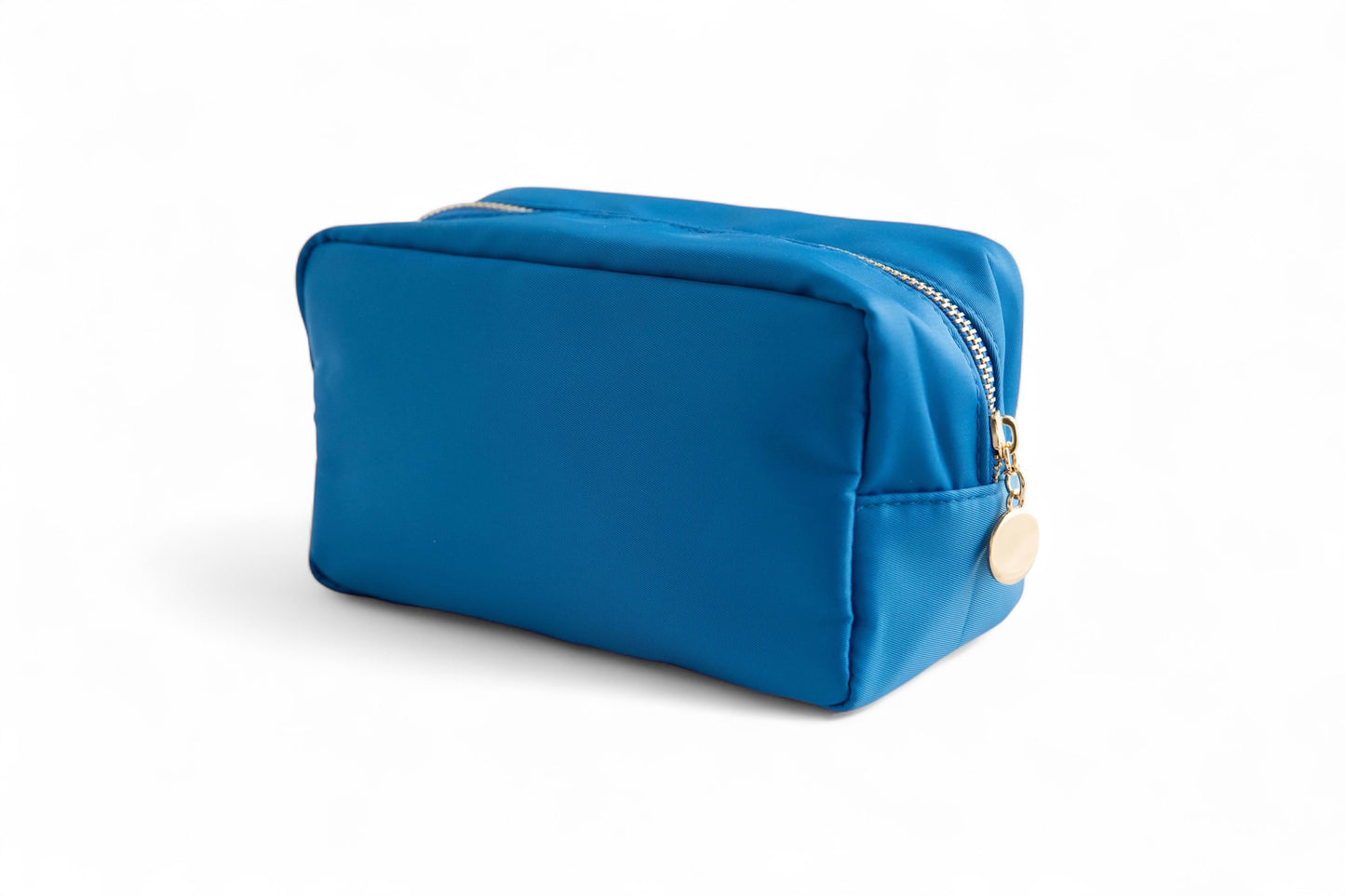 Emma Round Zippered Nylon Cosmetic Bag