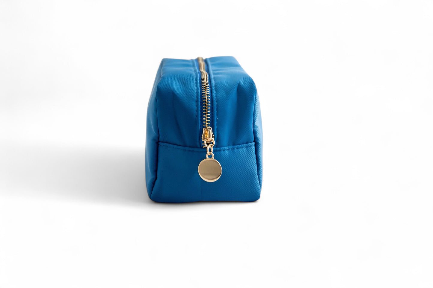Emma Round Zippered Nylon Cosmetic Bag