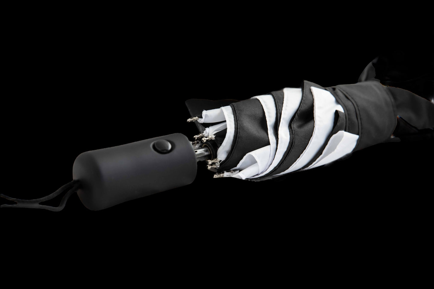 Umbrella - Black & White Stripe:  By Strombergbrand