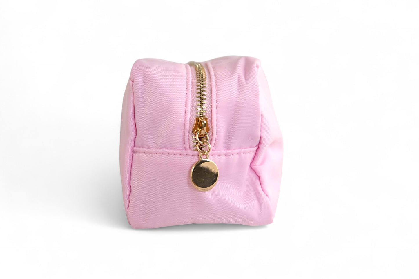 Emma Round Zippered Nylon Cosmetic Bag