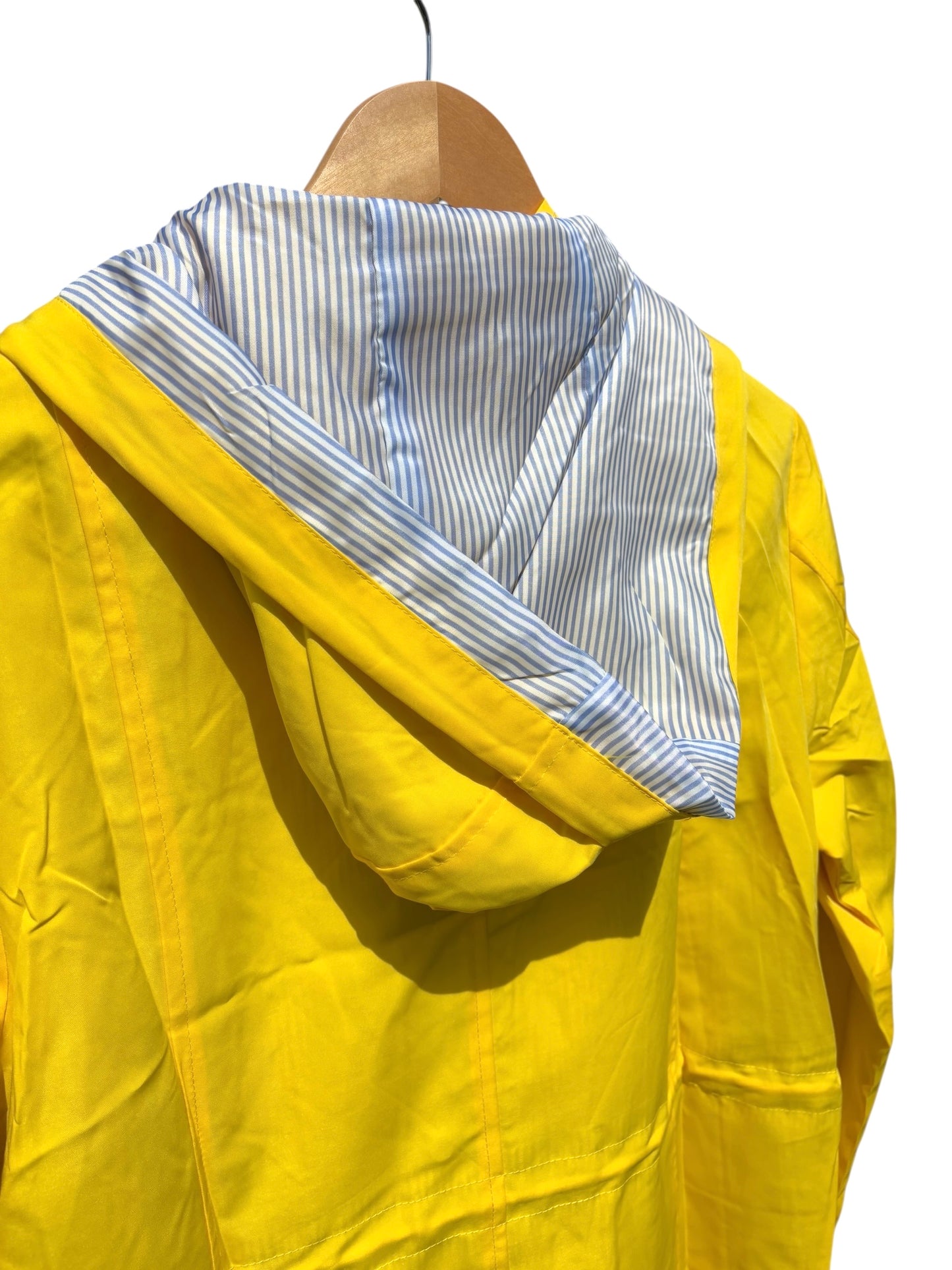 Lightweight Hooded Raincoat in Yellow  - By Bloggerlove