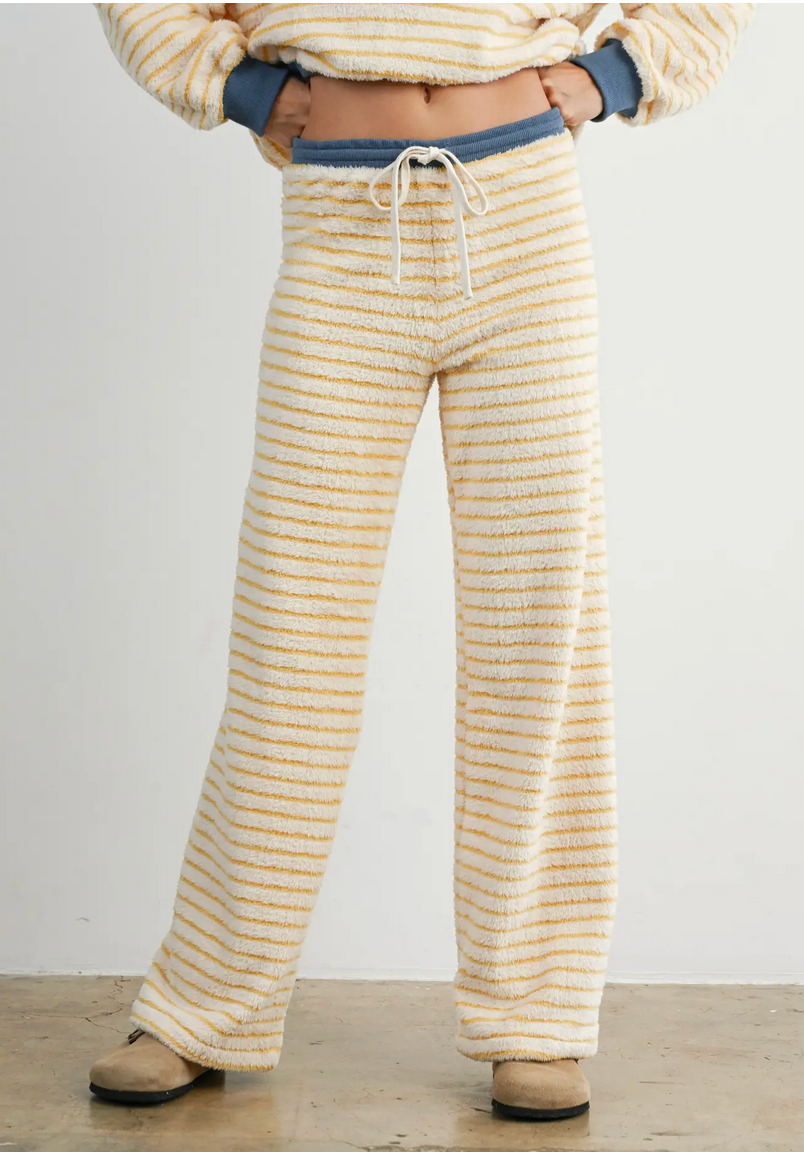 Drawstring Bobbi Stripe Pants - by: BUTTERMELON