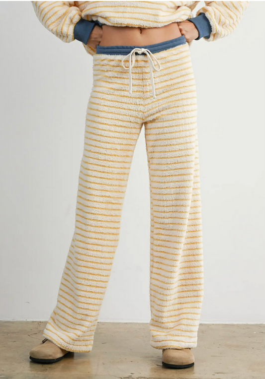 Drawstring Bobbi Stripe Pants - by: BUTTERMELON