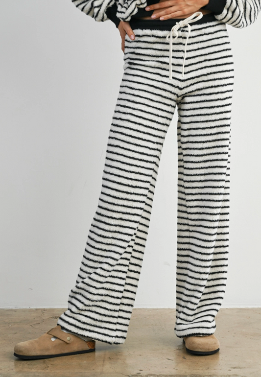 Drawstring Bobbi Stripe Pants - by BUTTERMELON