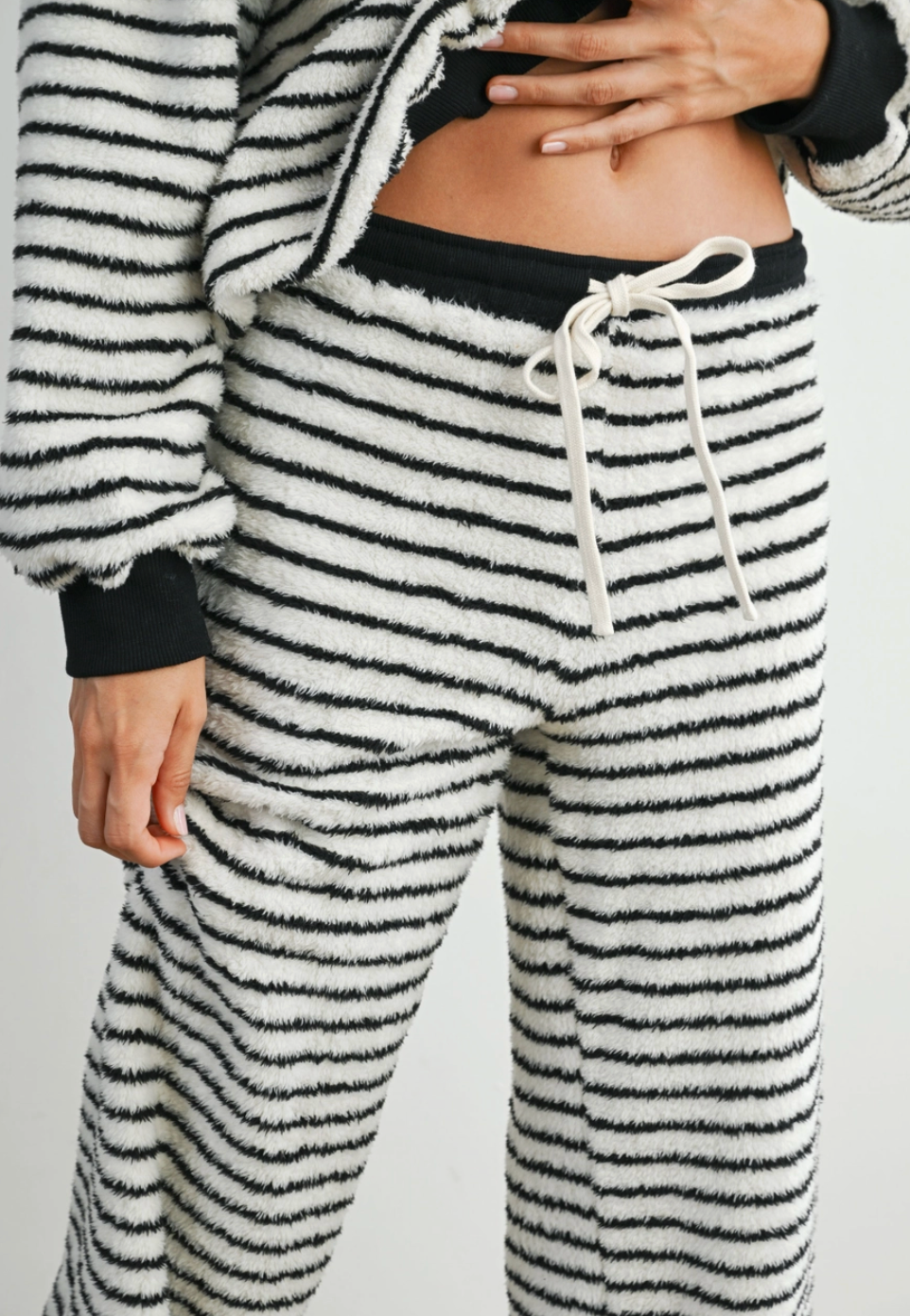 Drawstring Bobbi Stripe Pants - by BUTTERMELON