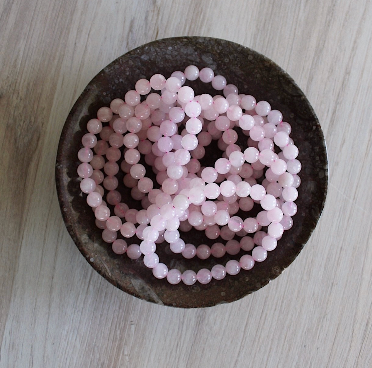 Stone Bracelet - Rose Quarz By: Pebble House