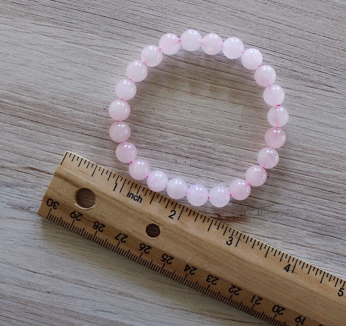 Stone Bracelet - Rose Quarz By: Pebble House