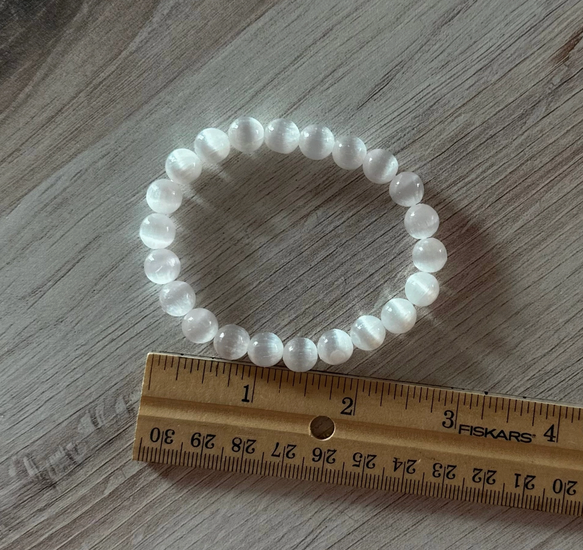 Stone Bracelet - Selenite By: Pebble House
